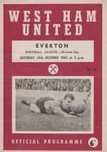 West Ham United v Everton 19-Oct-1963