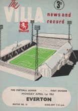 Aston Villa v Everton 01-Apr-1963