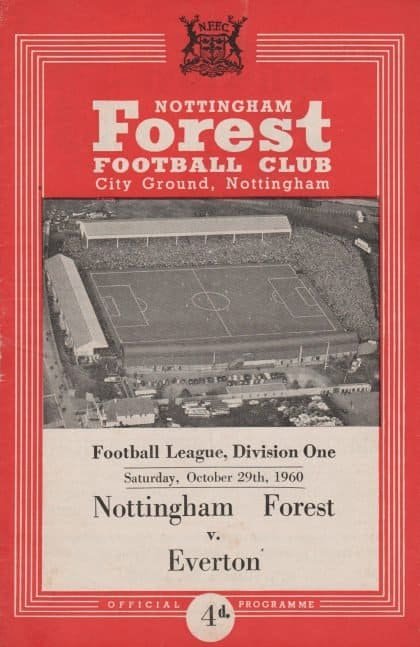 Nottingham Forest v Everton  29-Oct-1960