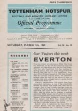 Tottenham Hotspur v Everton 07-Mar-1964