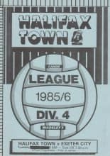 Halifax Town v Exeter City 04-Feb-1986