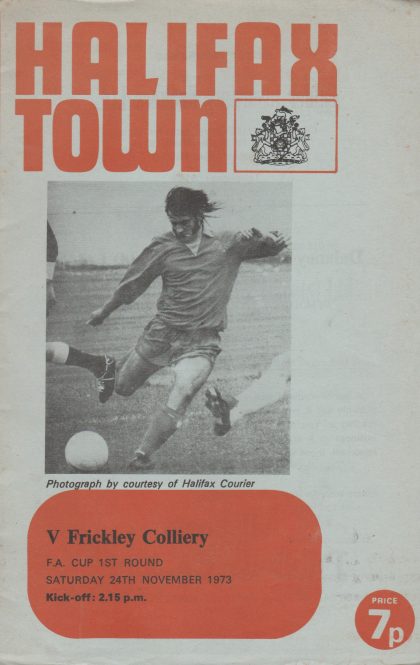 Halifax Town v Frickley Colliery  24-Nov-1973