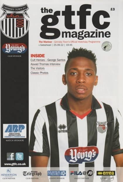 Grimsby Town v Gateshead 25-Sep-2012