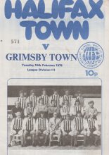 Halifax Town v Grimsby Town 24-Feb-1976