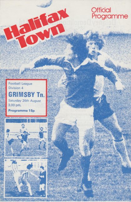 Halifax Town v Grimsby Town 26-Aug-1978