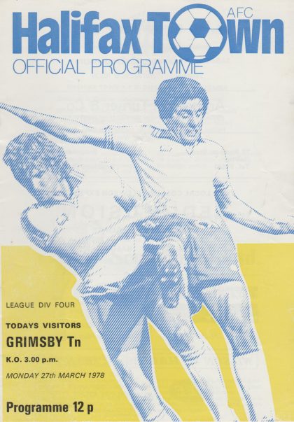 Halifax Town v Grimsby Town 27-Mar-1978