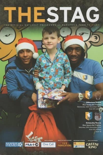 Mansfield Town v Grimsby Town  29-Dec-2012