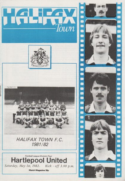 Halifax Town v Hartlepool United 01-May-1982