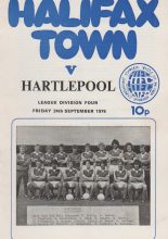 Halifax Town v Hartlepool United 24-Sep-1976