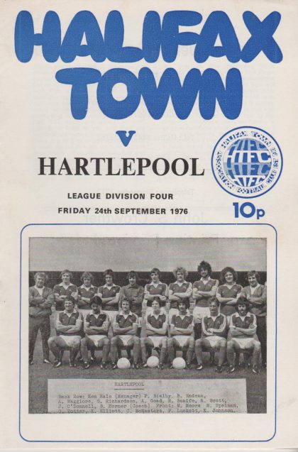 Halifax Town v Hartlepool United 24-Sep-1976