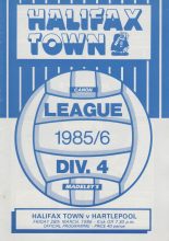 Halifax Town v Hartlepool United 28-Mar-1986