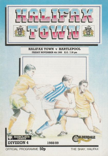 Halifax Town v Hartlepool United 04-Nov-1988