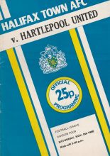 Halifax Town v Hartlepool United 08-Nov-1980