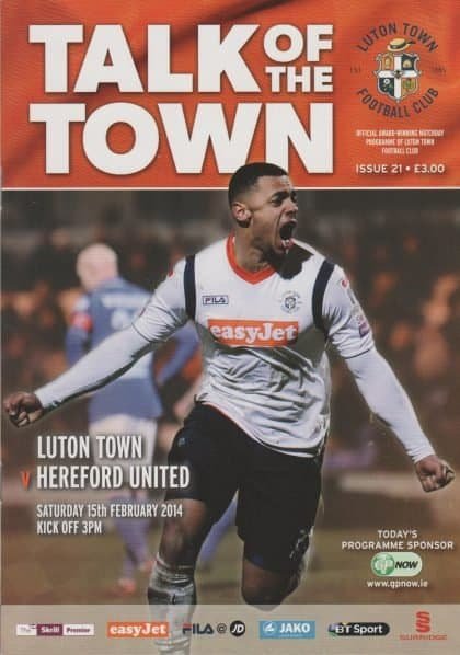 Luton Town v Hereford United  15-Feb-2014