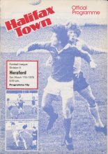 Halifax Town v Hereford United 17-Mar-1979
