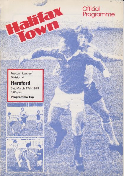Halifax Town v Hereford United 17-Mar-1979