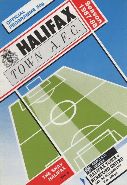 Halifax Town v Hereford United 03-Oct-1987