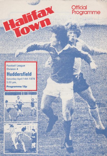 Halifax Town v Huddersfield Town  14-Apr-1979