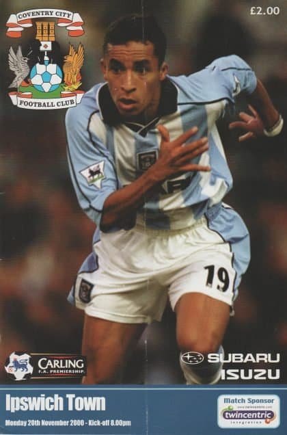 Coventry City v Ipswich Town 20-Nov-2000