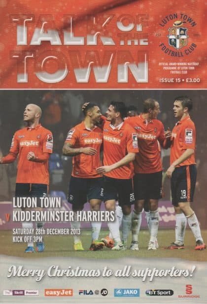 Luton Town v Kidderminster Harriers  28-Dec-2013