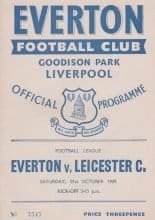 Everton v Leicester City 31-Oct-1959