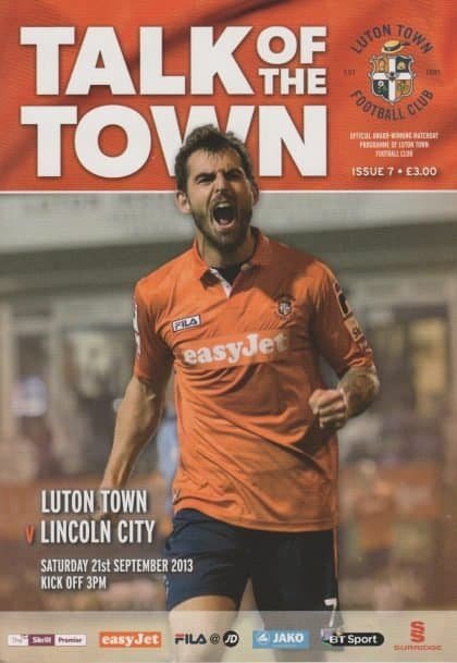 Luton Town v Lincoln City 21-Sep-2013