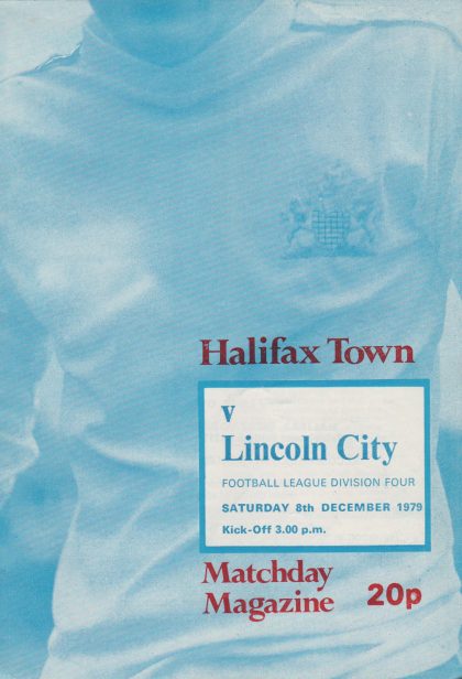 Halifax Town v Lincoln City  08-Dec-1979