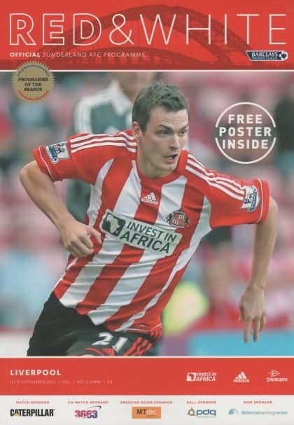 Sunderland v Liverpool 15-Sep-2012