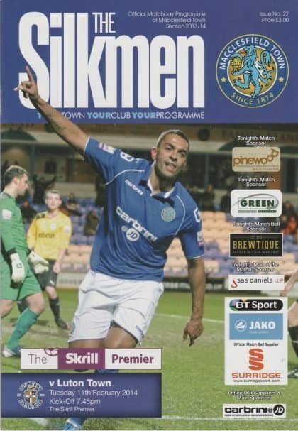 Macclesfield Town v Luton Town  11-Feb-2014