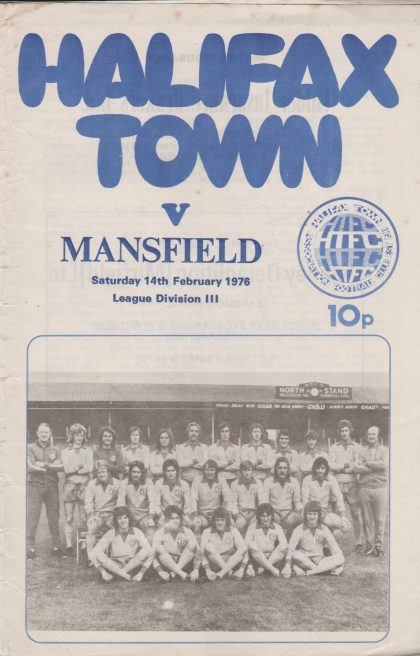 Halifax Town v Mansfield Town 14-Feb-1976