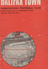 Halifax Town v Mansfield Town 20-Mar-1971