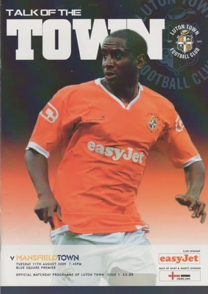 Luton Town v Mansfield Town  11-Aug-2009