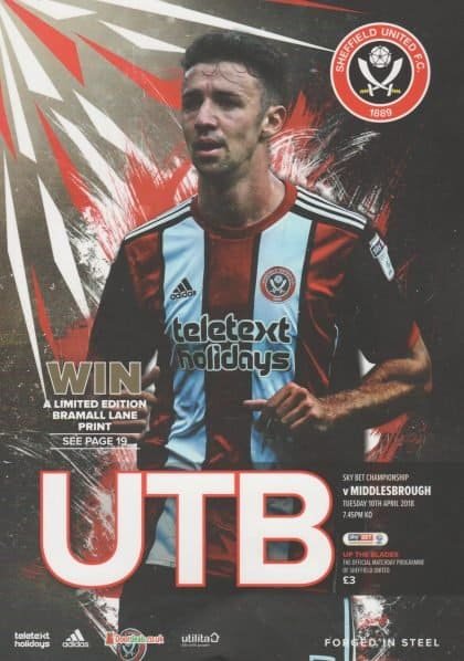 Sheffield United v Middlesbrough  10-Apr-2018