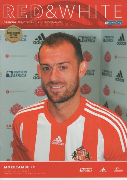 Sunderland v Morecambe 28-Aug-2012