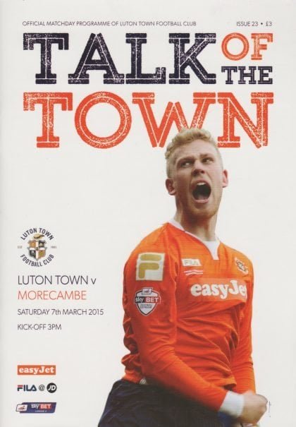 Luton Town v Morecambe  07-Mar-2015