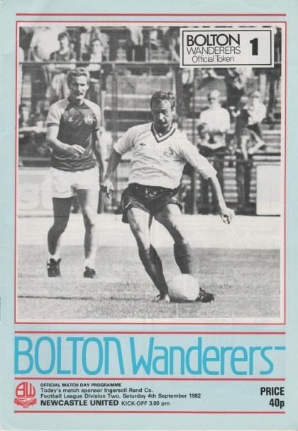 Bolton Wanderers v Newcastle United  04-Sep-1982