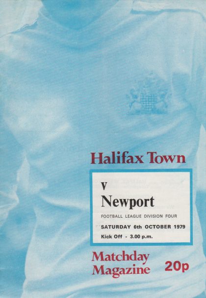 Halifax Town v Newport County 06-Oct-1979