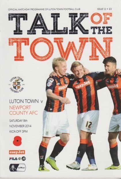 Luton Town v Newport County 08-Nov-2014