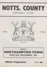 Notts County v Northampton Town 26-Dec-1962