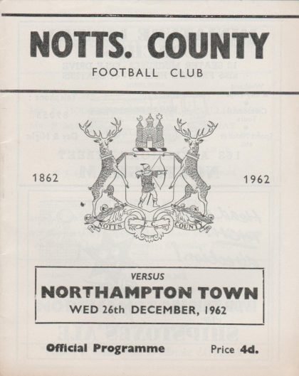 Notts County v Northampton Town 26-Dec-1962