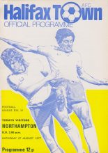 Halifax Town v Northampton Town  27-Aug-1977