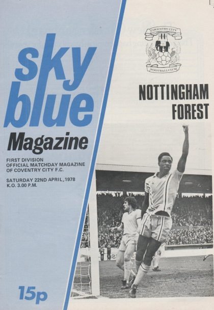 Coventry City v Nottingham Forest 22-Apr-1978