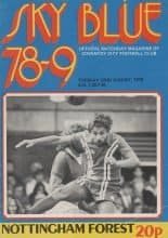 Coventry City v Nottingham Forest 22-Aug-1978