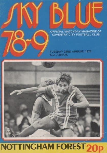 Coventry City v Nottingham Forest 22-Aug-1978