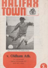 Halifax Town v Oldham Athletic 15-Dec-1973