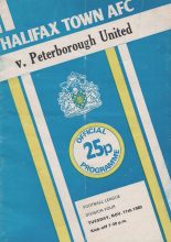 Halifax Town v Peterborough United 11-Nov-1980