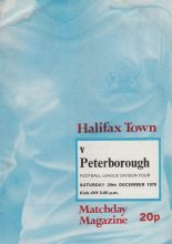 Halifax Town v Peterborough United 29-Dec-1979