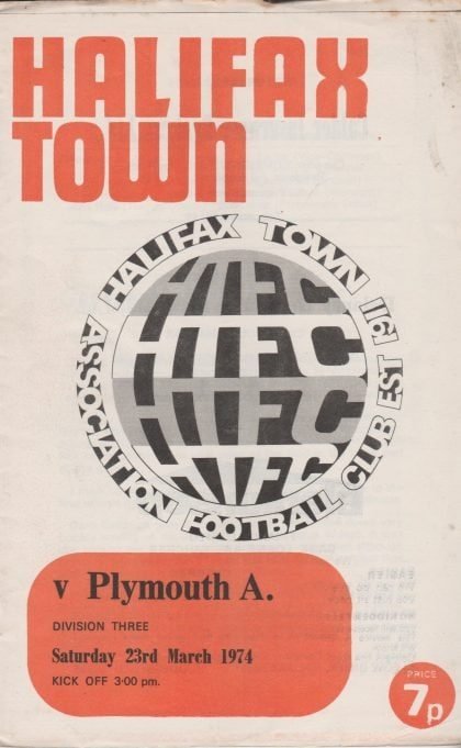 Halifax Town v Plymouth Argyle  23-Mar-1974