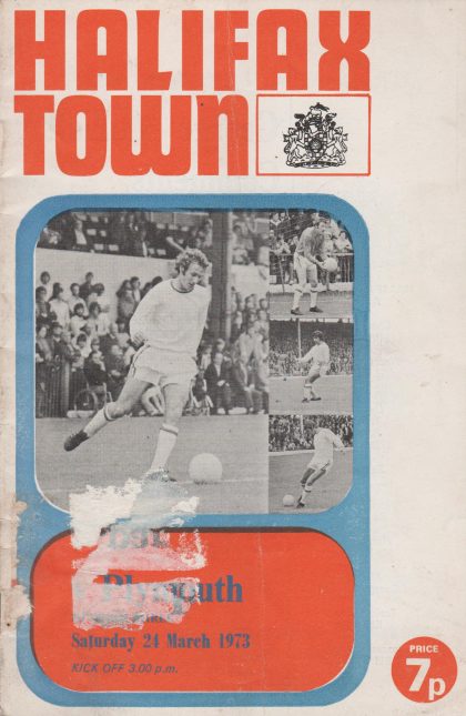 Halifax Town v Plymouth Argyle  24-Mar-1973