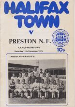 Halifax Town v Preston North End  11-Dec-1978